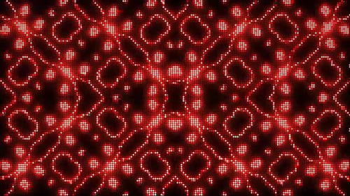 Dynamisches Rotlichtdisplay pulsiert mit lebendiger Energie