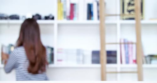 Smiling Woman Posing at Home
