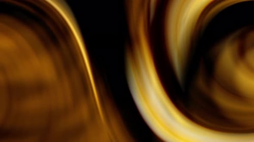 Fluid Abstract Golden Swirls Seamless Loop Background Animation