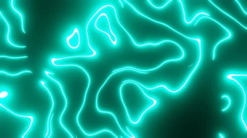 Blue glowing neon lines abstract seamless loop abstract background.