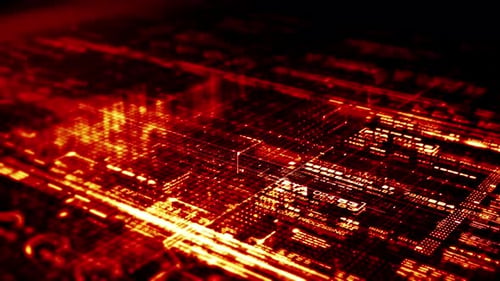 Futuristische Matrixdatensimulation HUD-Hintergrund 23
