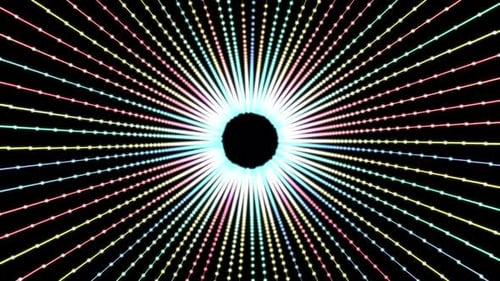 Colorful Abstract Light Rays Looping Background