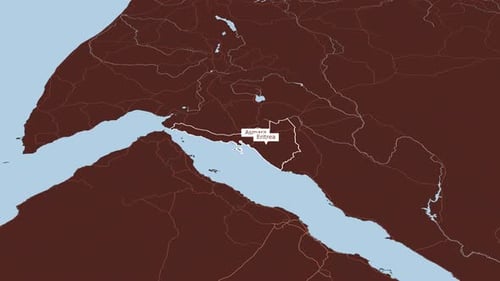 Animated Global Map Zoom and Country Highlight