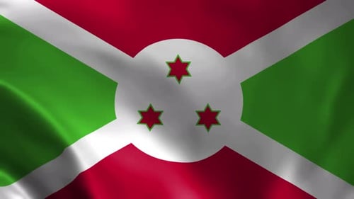 Fluid Waving National Flag Seamless Loop Animation