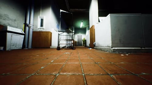 Dark Gritty Walkthrough of an Abandoned Laundry Room