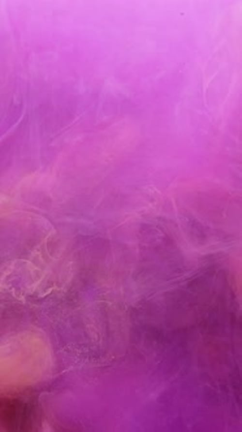 Abstract Gold Swirls in Vivid Pink Liquid