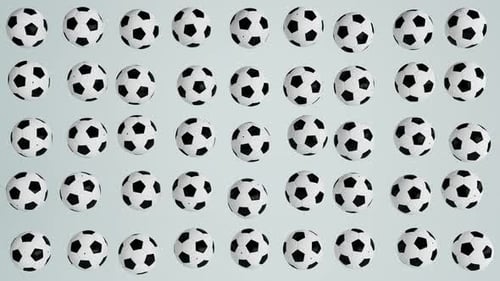 Fundo básico de bola de futebol em loop 4K