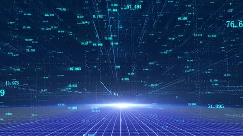 Visualisation spatiale numérique 3D de flux binaires de mégadonnées