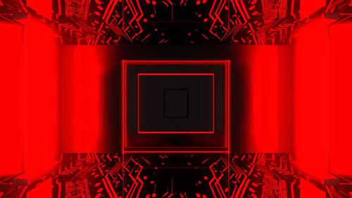 Red Fast Strobe Chip Corridor Background Vj Loop In 4K