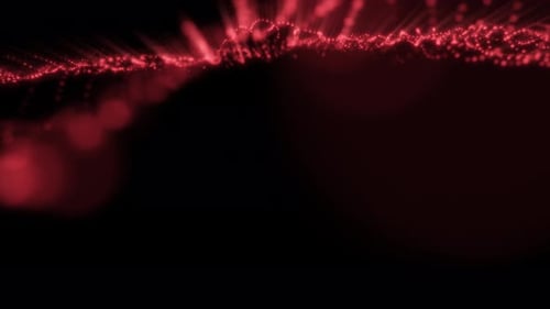 Scifi digital particles loop