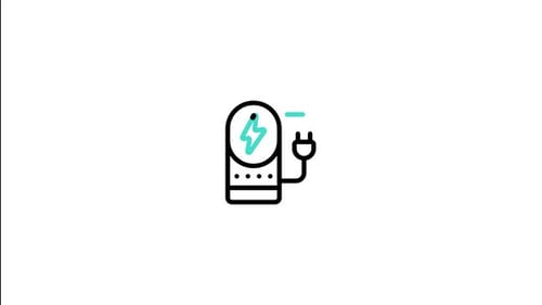 Electric Charger Animated Icon