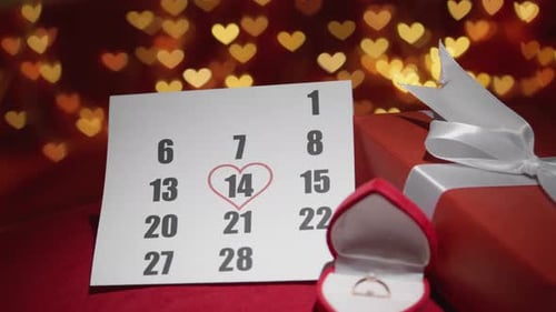 Engagement Ring and Calendar