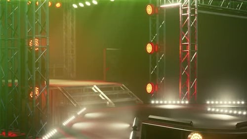 Dynamic Stage Lights and Truss Structure for Events