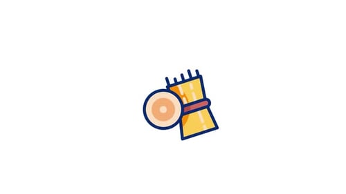 Animated Agriculture Icon in Flat Design Style