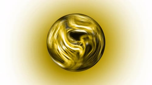 Animation mit Flüssigkeit auf der Kugel