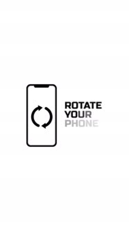 Minimalist Phone Rotation Instruction UI Element