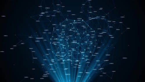 Datentechnologie Große Datenvisualisierung Flussdateninformation Code Matrix Flow Hintergrund Cyberpunk