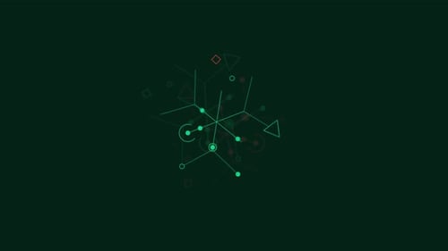 Animated Abstract HUD Element for Scifi Interface