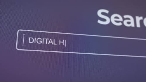 Digital Humans Technology Search Bar Concept Digital Search Interface