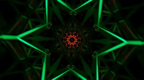 Hypnotic Neon Disco Lights Pulse Rhythmically in a Dynamic VJ Loop