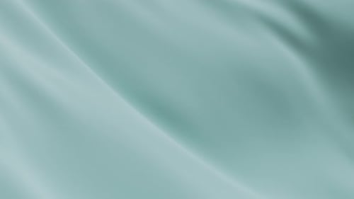 Blue Silk Fabric Drifting Soft 3d Animation Forming Elegant Wave Cloth Satin Curves Liquid Motion