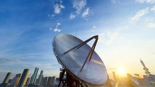 Satellitenradar-Basisstation für urbane meteorologische Weltraumsatelliten