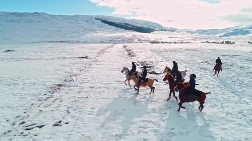 Cirit Riders in Action on the Open Plains