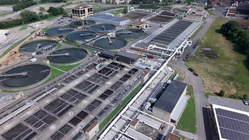 Drone Orbit of Metro Water Services, Nashville TN