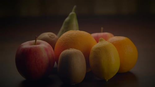 Assortment of Colorful Fruits Close Up