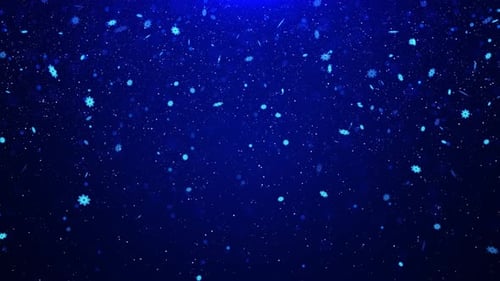 Christmas Blue Snowflakes Falling Snow Flakes Winter Snow Background Flowing Snowflake Shapes