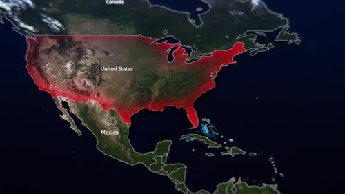 Animated Global Map with Country Highlight Reveals