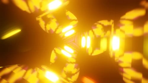 Futuristic Passageway Adorned with Mesmerizing Multicolor Neon Lights