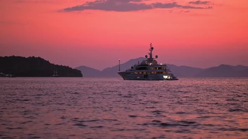 Red Sunset Yacht