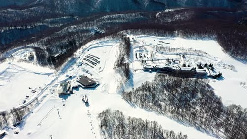 The aerial view of Fukushima