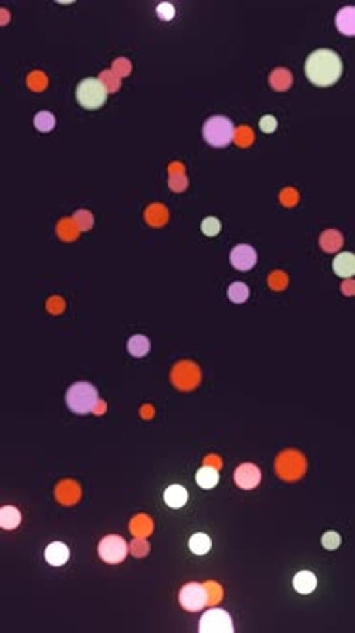 Floating Bokeh Light Particles Upwards Loop Background