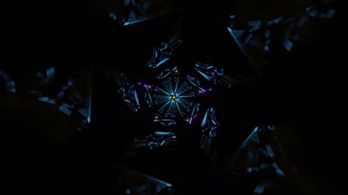 Neon Lights Illuminate the VJ Loop with a Captivating Flashing Disco Backdrop