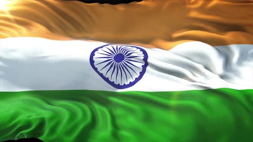 Écran Waving Fit avec drapeau de l'Inde