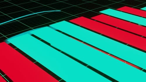 Dynamic Business Growth Bar Chart and Line Graph Animation
