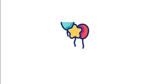 Balloons Animated Icon
