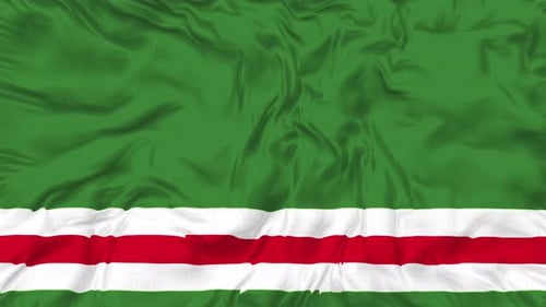 Seamless Waving Flag Animation with Green and Red Stripes