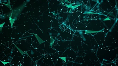 Abstract Digital Plexus Network Loop Background