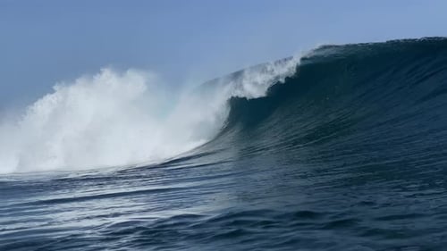 Underwater View of Ocean Wave