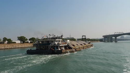 Cargo Barge Hong Kong