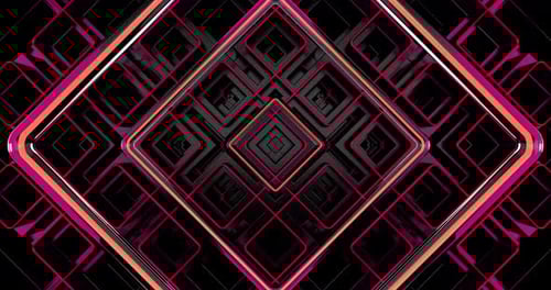 Pared de bloques cúbicos negros en movimiento abstracto en bucle sin fisuras 06