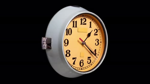 O tempo que passa do relógio em Stop Motion