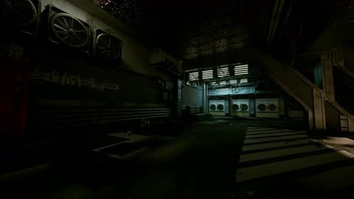 Quiet Derelict Mall Offers Suspenseful Atmosphere for Exploration and Scenes