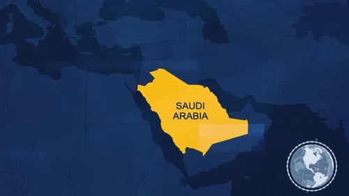 Animated Saudi Arabia Map Reveal