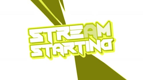 Introducción dinámica en streaming con tema amarillo de animación de líneas de velocidad