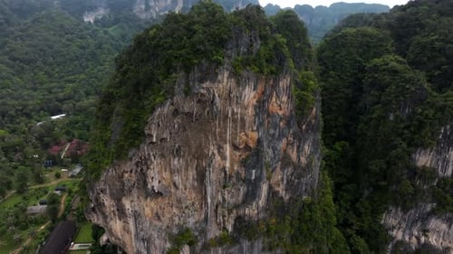 Incredible aerial drone footage of Thailand landscapes filmed in 4k by Railay beach. Boats, nature,