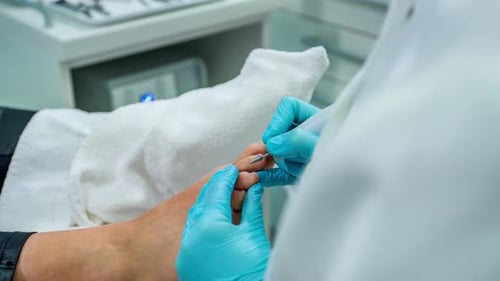 Medical Pedicure Treatment Performed by Professional
